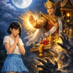 Geisterhaus in Thailand. Es behötet vor Bösem.