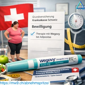 Abnehmspritze Wegovy bei Adipositas von Schweizer Krankenkasse bezahlt.