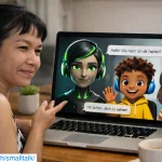 Reales Sprechen mit der KI, der künstlichen Intelligenz.